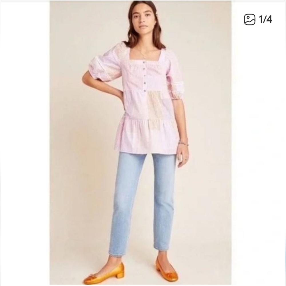 Anthropologie Maeve Gable Tiered Tunic